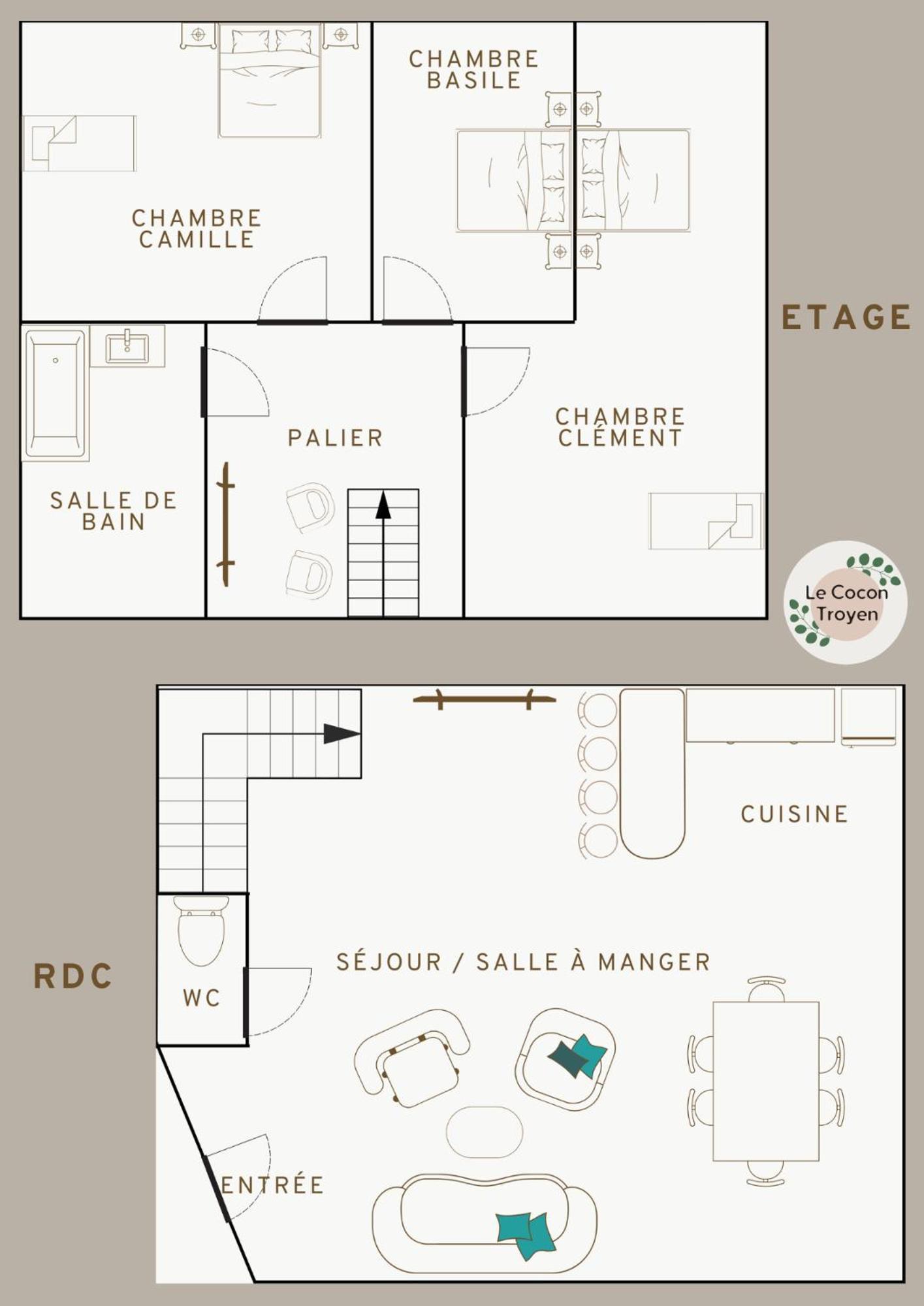 Apartmán Le Cocon Troyen - 6-8P - 2 Parking Gratuits Troyes Exteriér fotografie